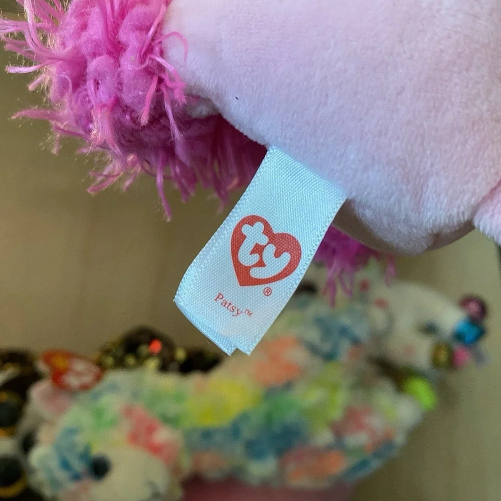 Lot of Ty Beanie Boos Collectibles Plush Sequin Set of 6 Sloth Unicorn Llama Dog